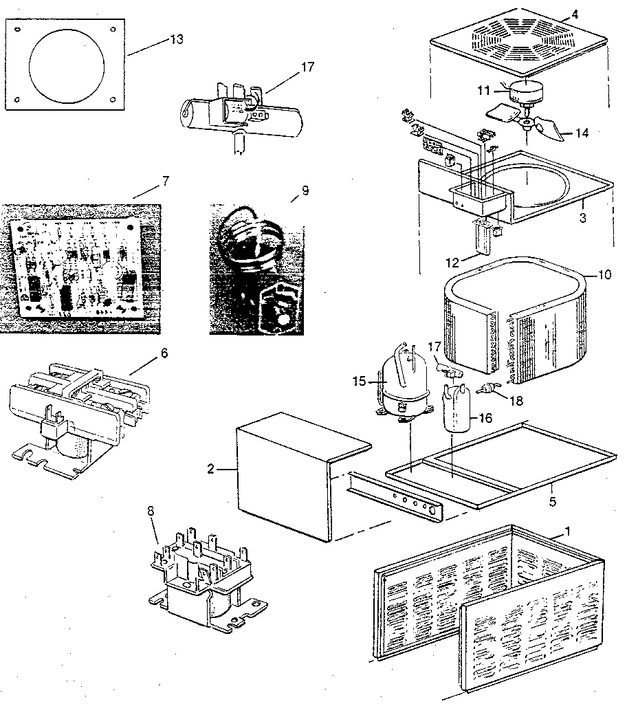Rheem PFA replacement parts diagram