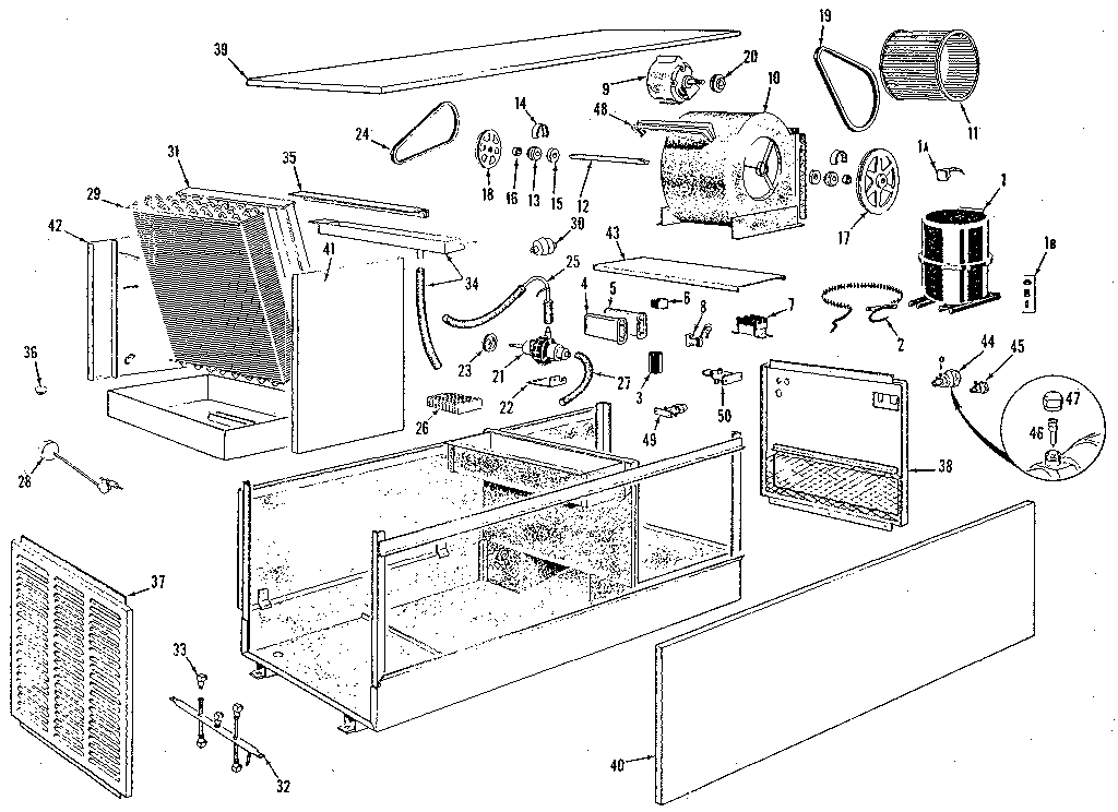 Rheem RF60B1 unit parts diagram