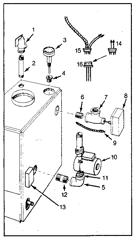 Kenmore 229964251 boiler controls diagram