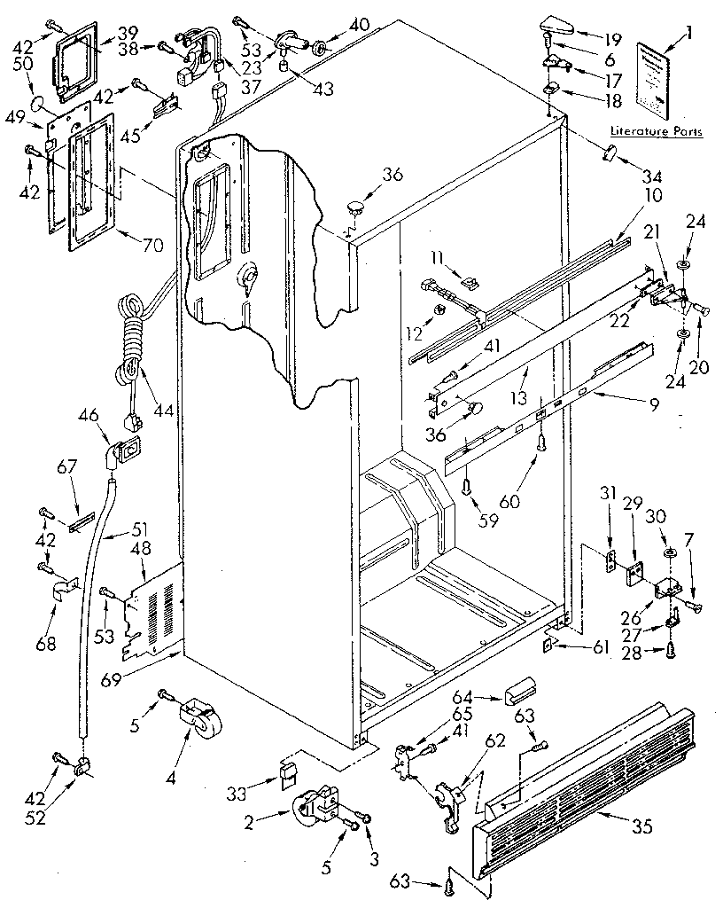 Kenmore 1069610583 cabinet diagram