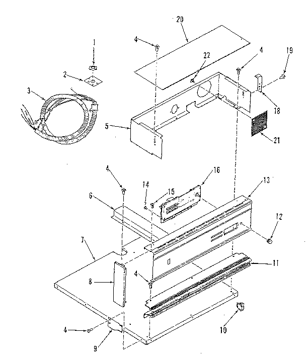 Kenmore 2784018812 panel section diagram