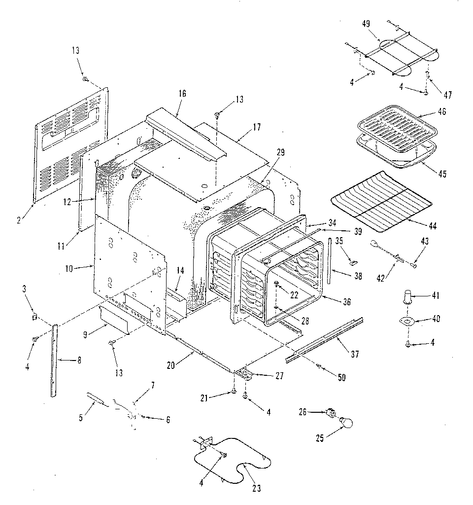 Kenmore 2784018812 body section diagram