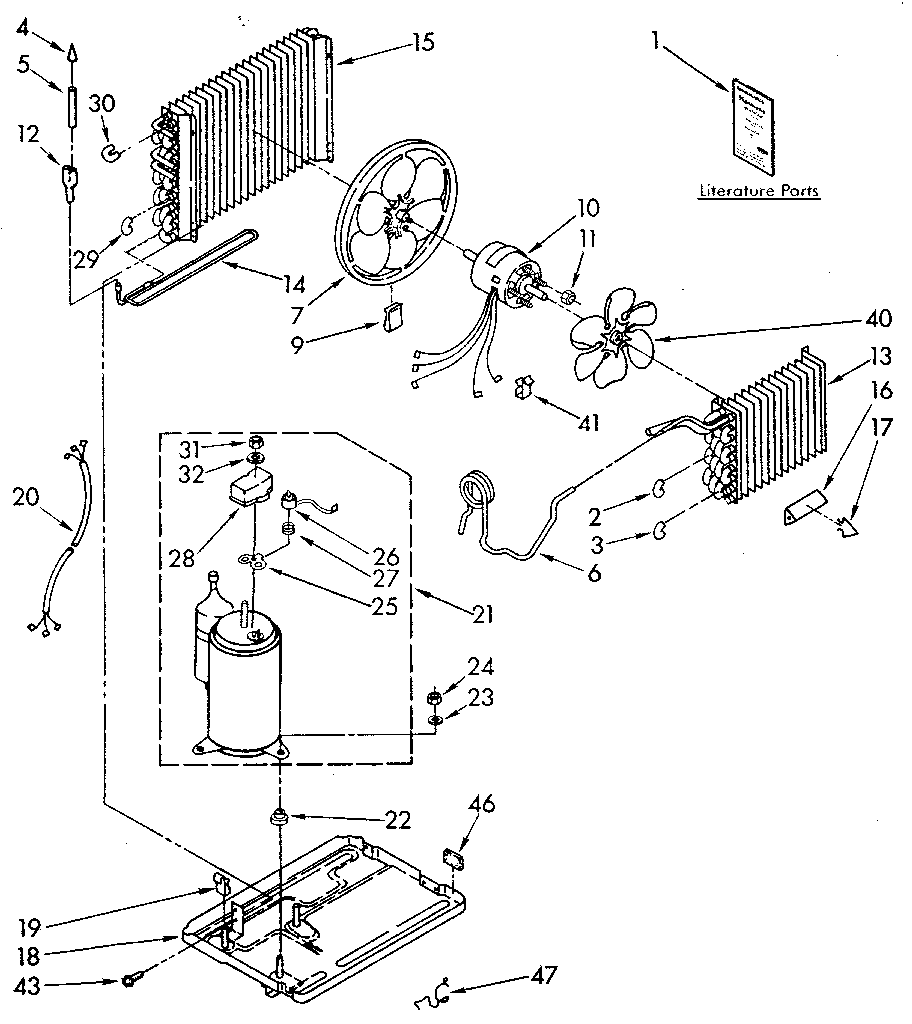 Kenmore 1068760785 unit diagram