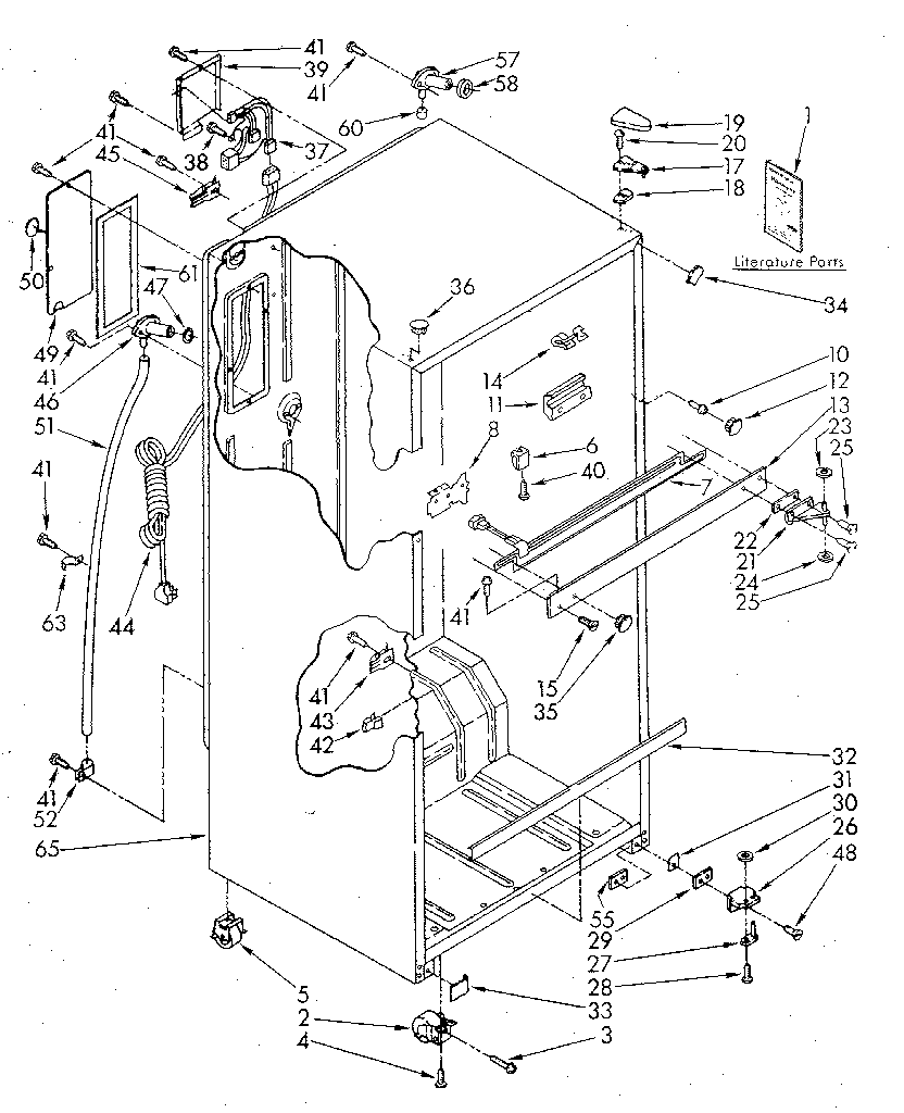 Kenmore 1068698310 cabinet diagram