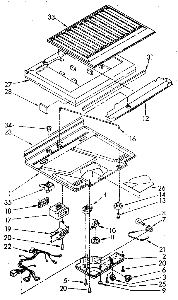 Kenmore 1068698310 compartment separator diagram