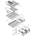 Kenmore 1068698310 shelf diagram