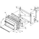 Kenmore 1068698310 freezer door diagram