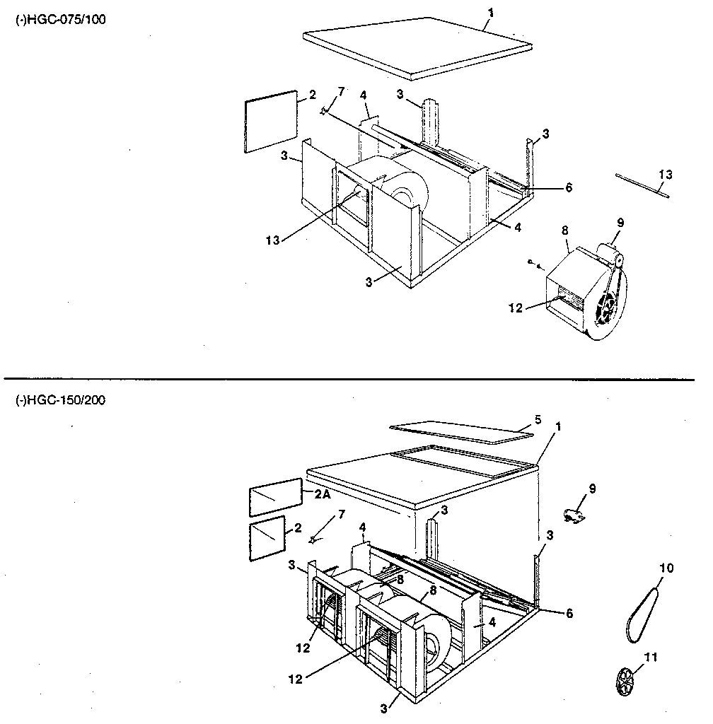 Rheem HGC replacement parts diagram