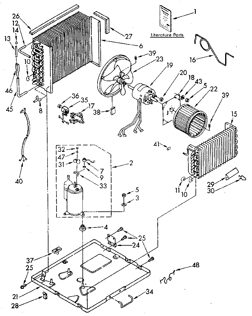 Kenmore 1068781070 unit diagram