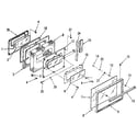 Kenmore 9117898710 oven door section diagram