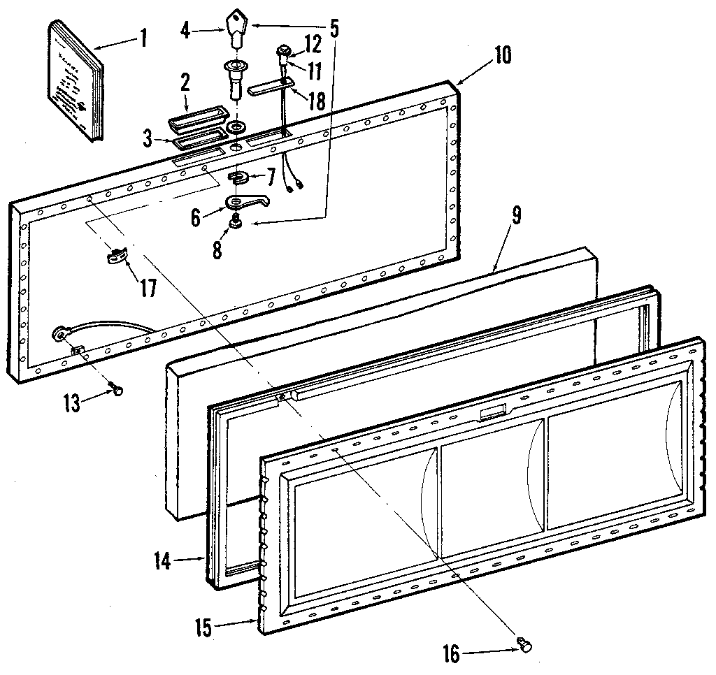 Kenmore 2538191010 lid diagram