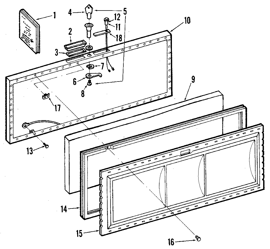Kenmore 2538191580 lid diagram