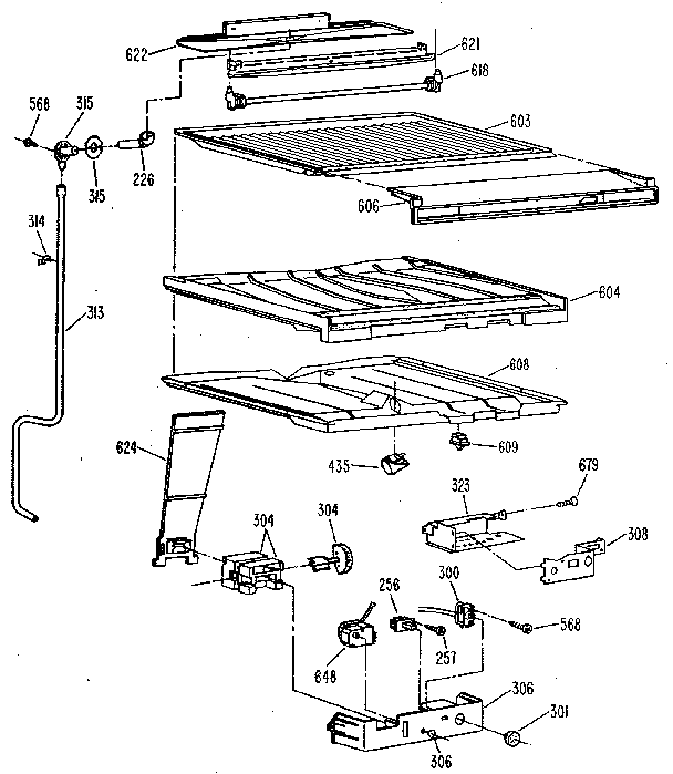Kenmore 3638751510 compartment separator diagram
