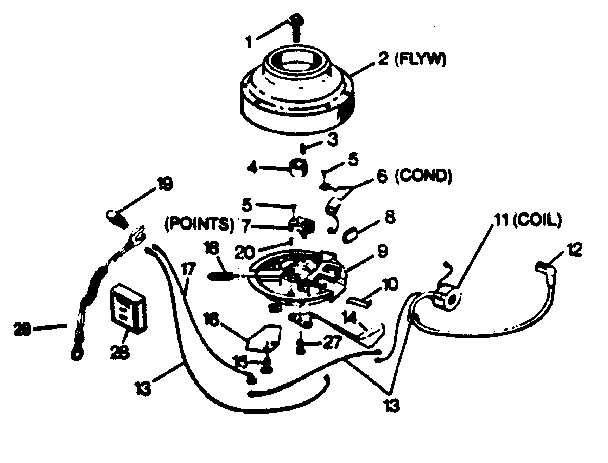 Craftsman 225587500 magneto diagram