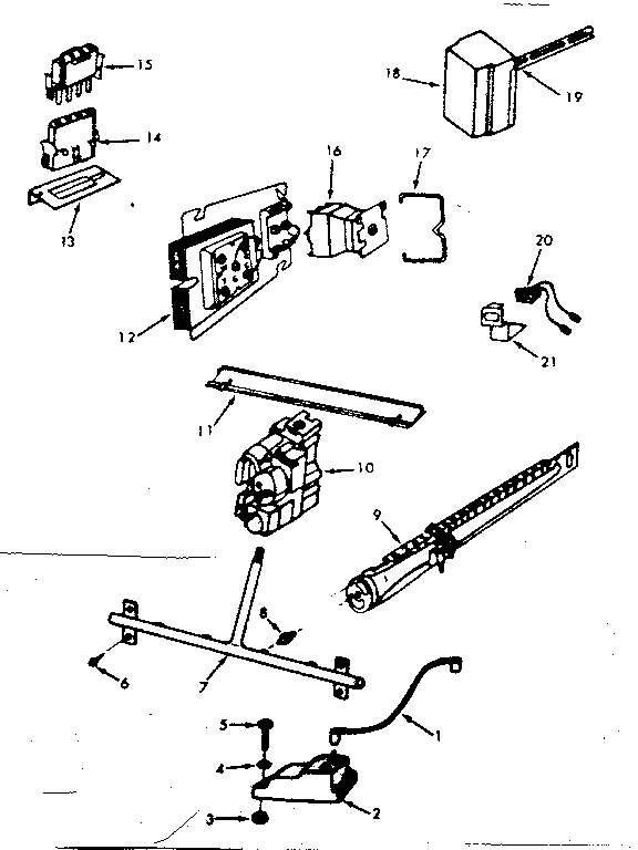 Kenmore 867762670 burner assembly diagram