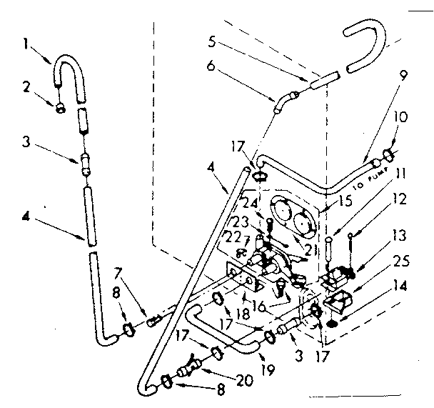 Kenmore 11082592600 water system (suds only) diagram