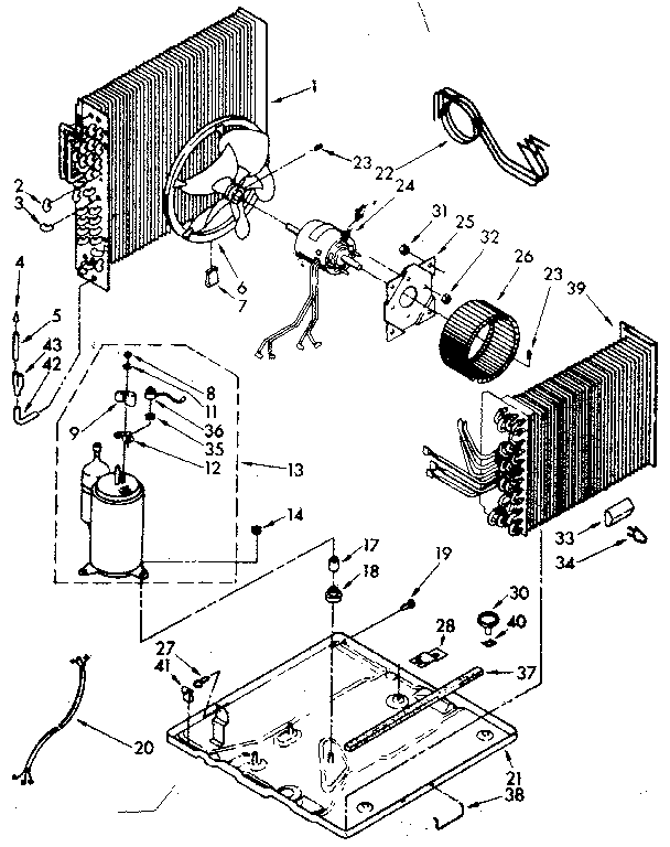Kenmore 1068751590 unit parts diagram