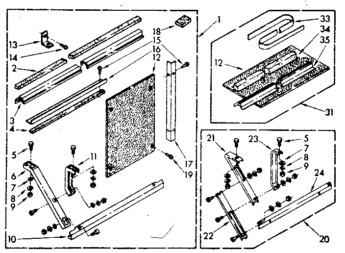 Kenmore 1068751590 accessory kit parts diagram