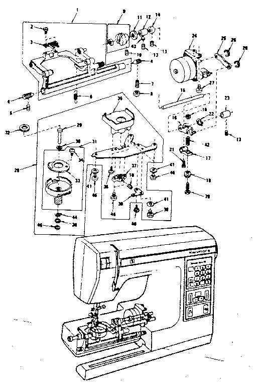Kenmore 3851950280 shuttle assembly diagram