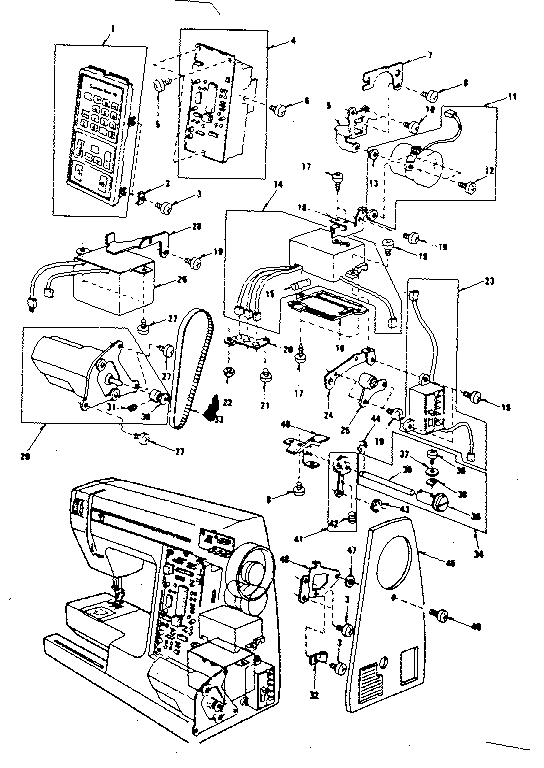 Kenmore 3851950280 motor assembly diagram