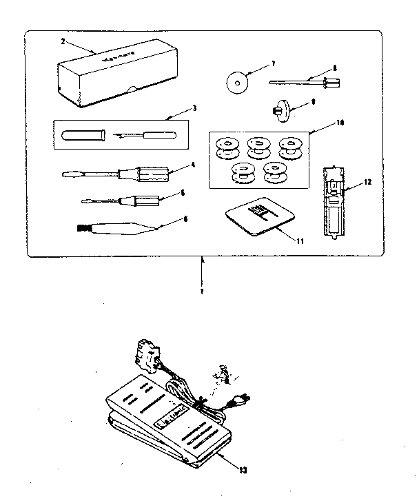 Kenmore 3851950280 attachment parts diagram