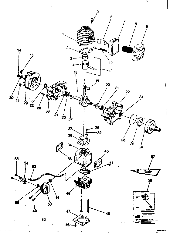Craftsman 358796221 engine diagram