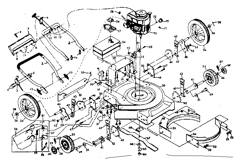 Craftsman 917378661 main frame diagram