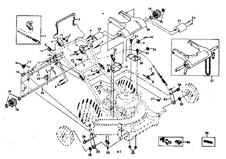 Craftsman 917378661 drive assembly diagram