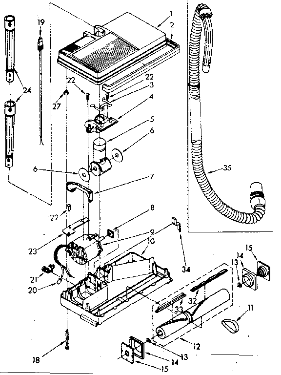 Kenmore 1162211181 powermate parts diagram