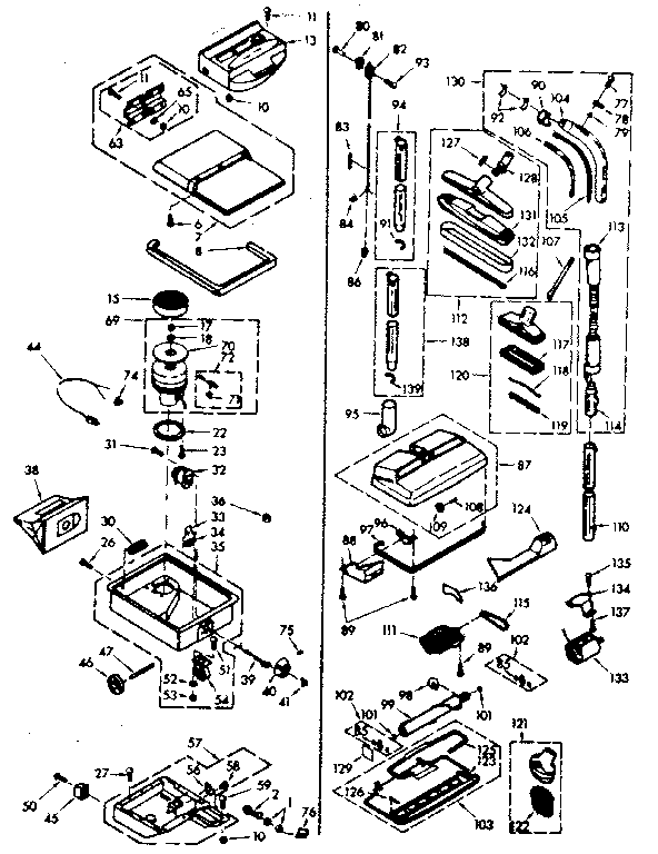Kenmore 11628630 unit parts diagram