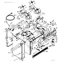 Kenmore 1553567392 top section and outer body parts diagram