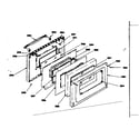 Kenmore 1553567392 oven door diagram