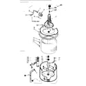 Kenmore 1107314612 tub and basket assembly diagram