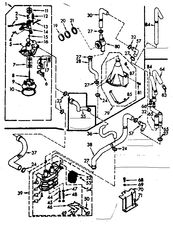 Kenmore 1107314612 water system diagram