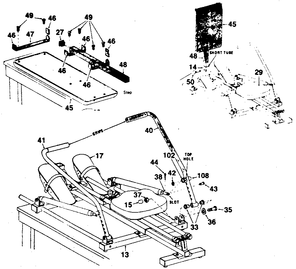 DP BODY TONE 300A replacement parts diagram