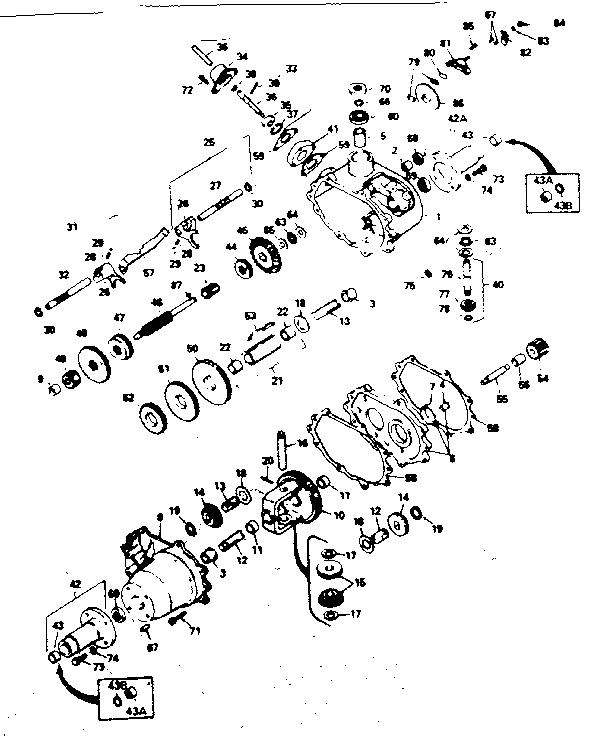 Craftsman 50225891 peerless transaxle diagram