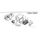 Kenmore 73576751 blower assembly diagram