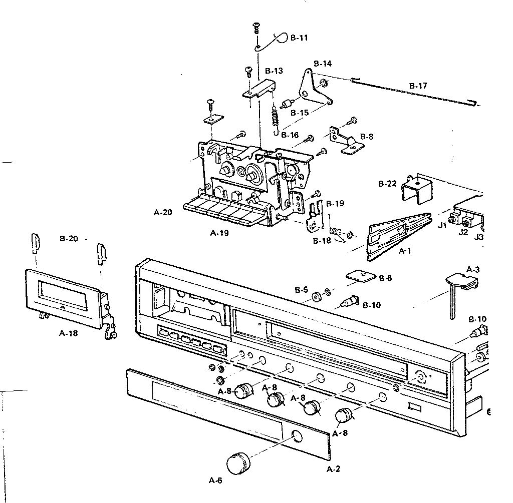 LXI 30491826150 cassette deck diagram