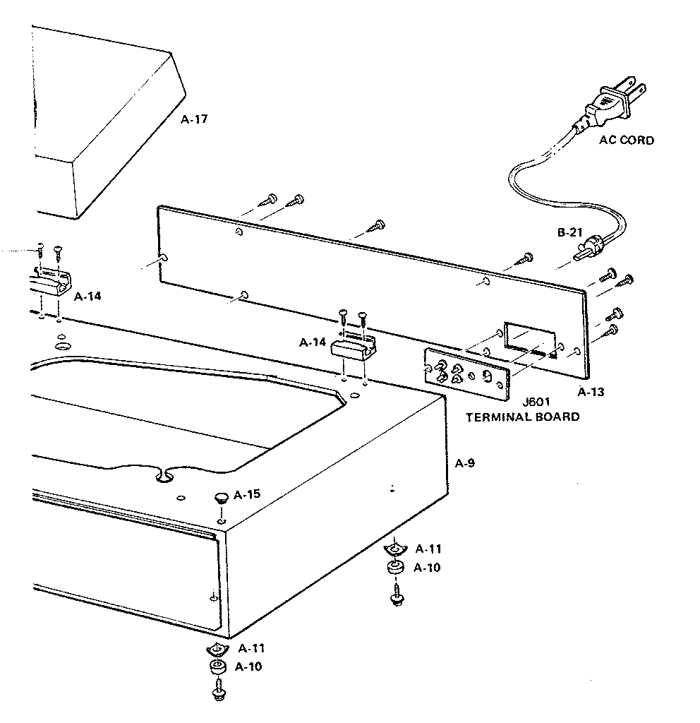 LXI 30491826150 back lid assembly diagram