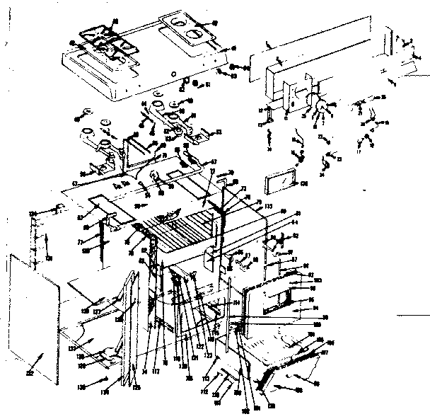 Kenmore 119758610 body section diagram