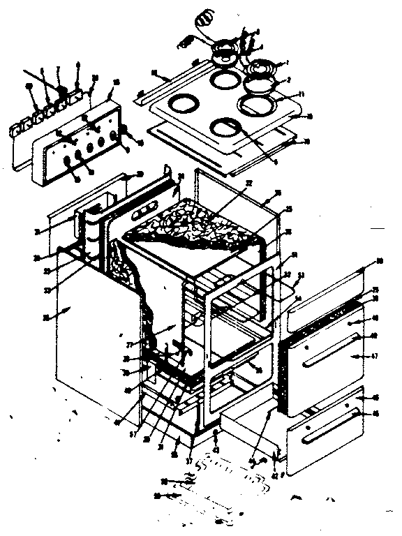 Kenmore 119922630 body section diagram