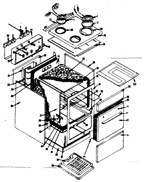 Kenmore 1199206450 body section diagram