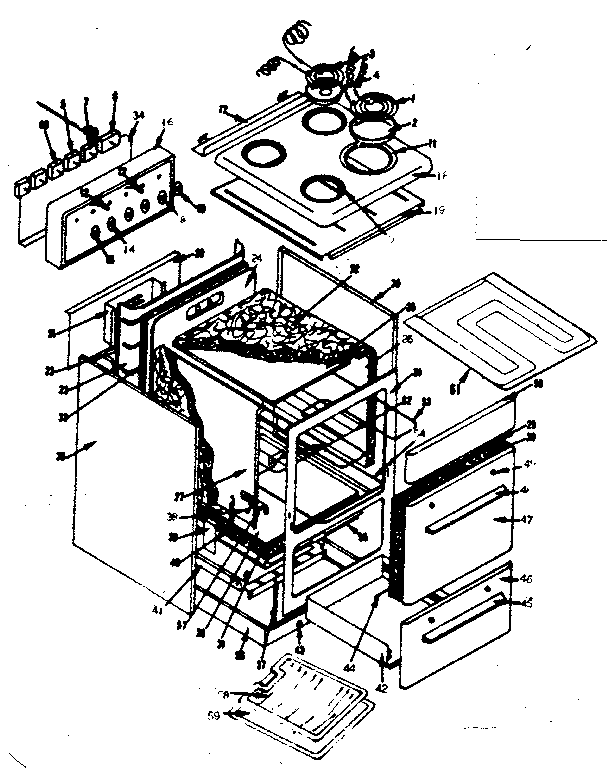 Kenmore 1199226400 body section diagram
