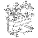 Kenmore 1037384004 burner section diagram