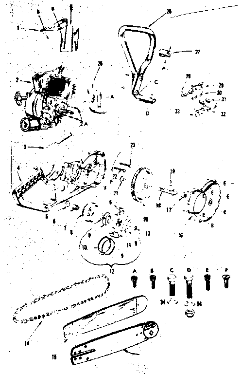 Craftsman 91760040 handle and centrifugal clutch assembly diagram