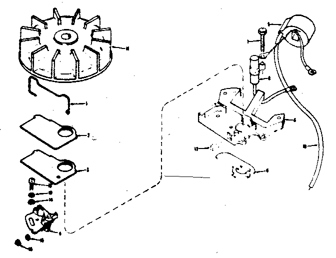 Craftsman 91760040 magneto no. 610659 diagram
