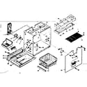 Kenmore 1066665410 freezer section parts diagram