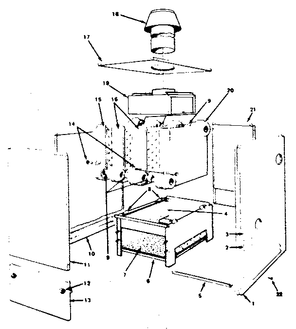 Kenmore 229962250 jacket - sections & base parts diagram