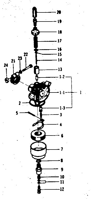 Sears 36958230 carburetor diagram