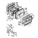 Kenmore 6284558550 door and latch mechanism diagram